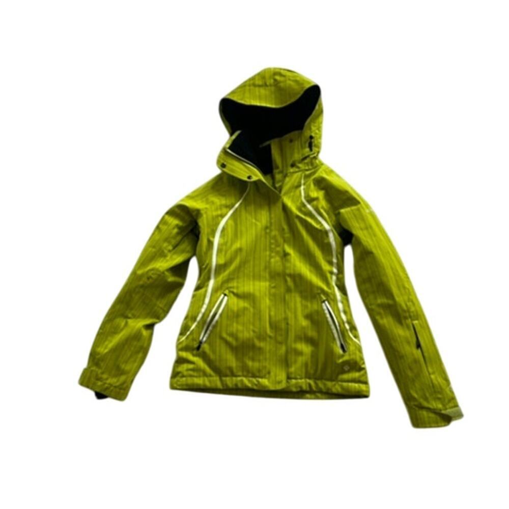 EUC Columbia Omni Tech Womens lime green coat size XS ski jacket warm winter - Picture 2 of 11